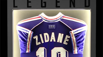 LED lighting fitted around a framed shirt