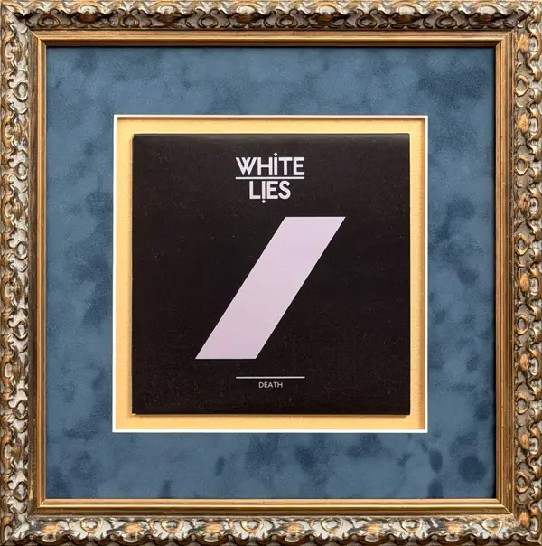 White Lies - Death, framed by Premier Shirt Framing