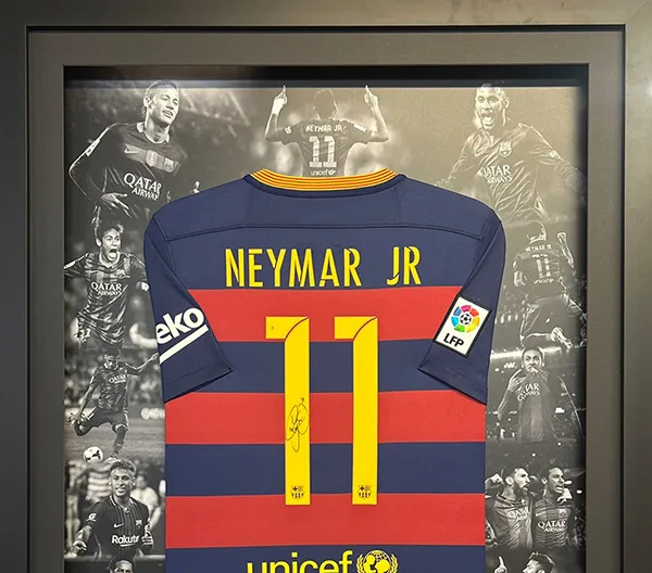 Photo montage background printed behind a shirt
